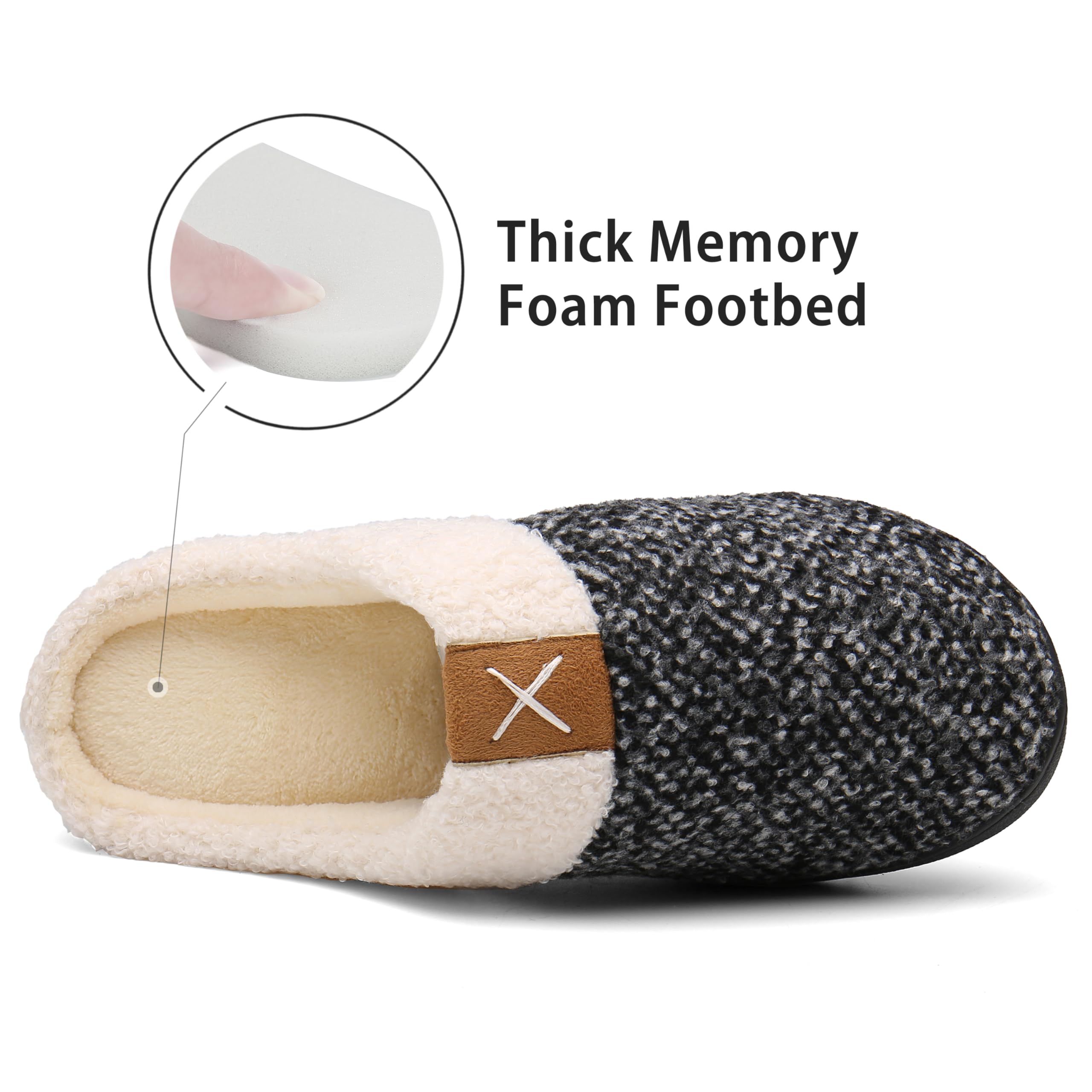 Cotton Slippers for Women Anti Slip Cashmere for Warmth Monthly Slippers for Indoor Home Cute and Fluffy Cotton Walking Shoes houseslippers swag Slide Women's Indoor Bedroom Slipper Gift for Women, House Shoe with Anti-Skid Rubber Sole for Ladies