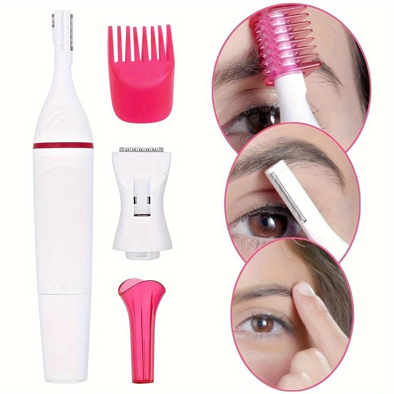 Five-In-One Hair Removal Device (Battery-Operated, Batteries Not Included) Rechargeable Gold Hair Clippers Blackhead Remover Pimple Popper Kit nose trimmer skinsafe