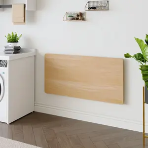 Laundry Room Folding Table Wall Mounted Folding Table for Small Spaces,Fold Down Desk,Workbench,Addition To Garage & Shed/Home Office/Laundry Room/Home Bar/Kitchen & Dining Room,45*22*6.5 Inches.