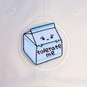 Tolerate Me Lactose Milk Carton Hook-backed Patch