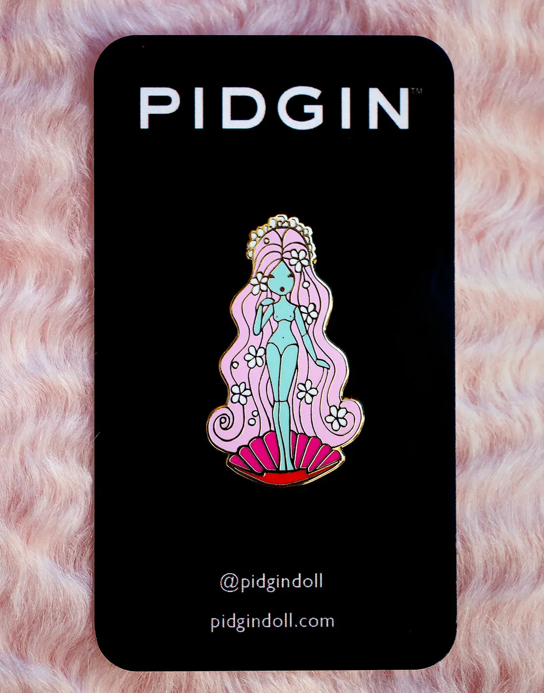 "Venus Doll" Enamel Pin - A tiny doll you can wear