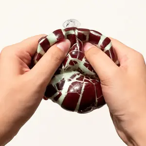 Mint Chocolate Wax Cracking Clay Ball Squishy - Satisfying Crunch