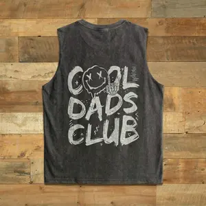 Cool Dads Club Wash Tank Top Heavyweight Workout Tank