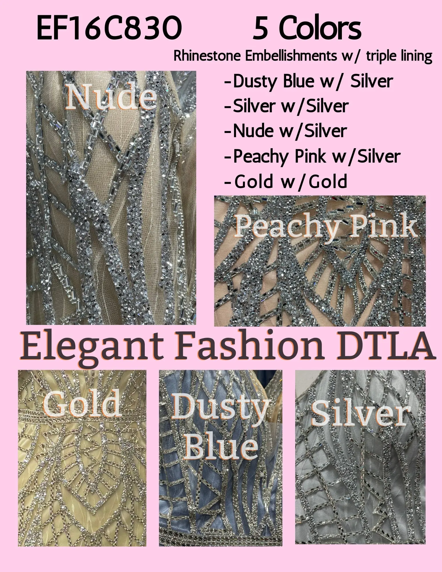 ✨ Elegant Fashion ✨  Rhinestones 5 COLORS