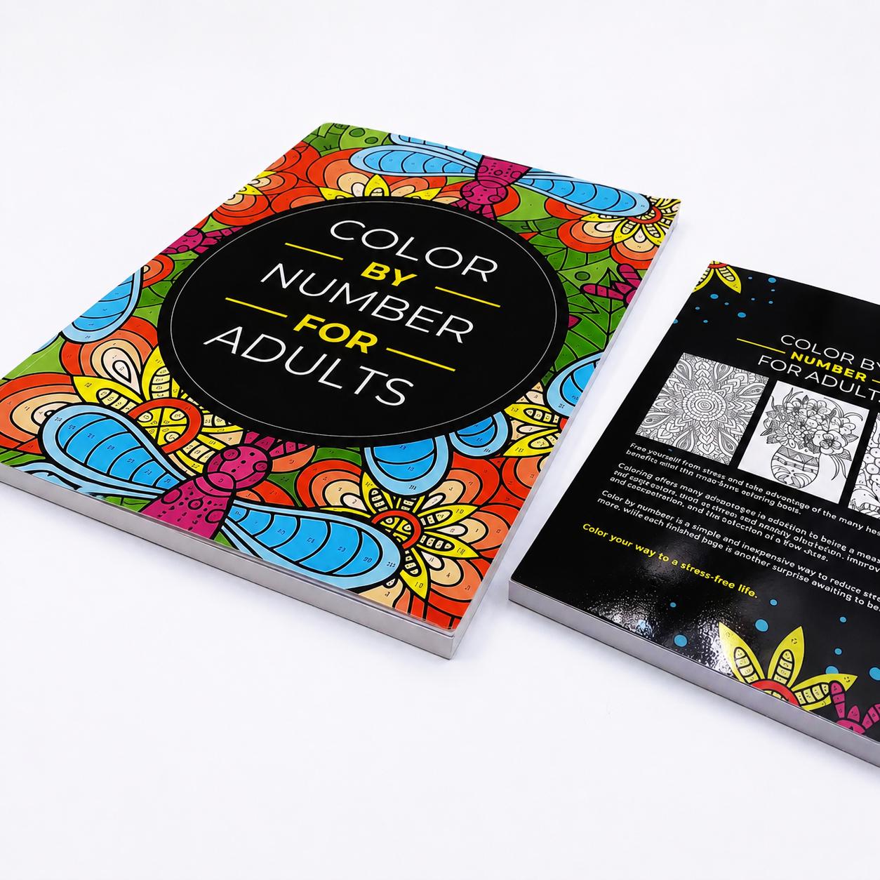 Adult Coloring Gift Book - 75 Vibrant Stress Relief Pages (Flowers, Animals, Landscapes, Mandalas) - Mindfulness Artistic Paper Activity Book for Arts & Crafts Hobbies