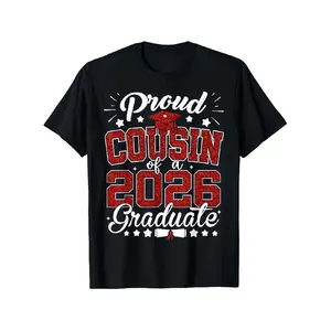 Proud Cousin of A 2026 Graduate Senior 2026 Graduation T-Shirt Casual Menswear
