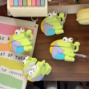 1 piece of Bigsburg Dumbfish Earphone Case,Cute wireless Bluetooth earphone case, drop resistant, durable and stylish accessory, suitable for AirPods pro3/1/2/3/4/pro/pro2(Different models may have different shapes)