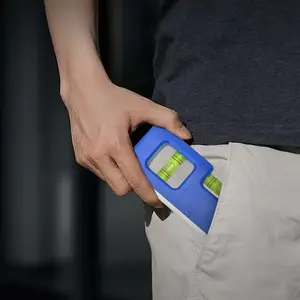 Mini High Precision Level Tool, Strong Magnetic Solid Aluminum Construction, Compact Design for Easy Portability & Use
