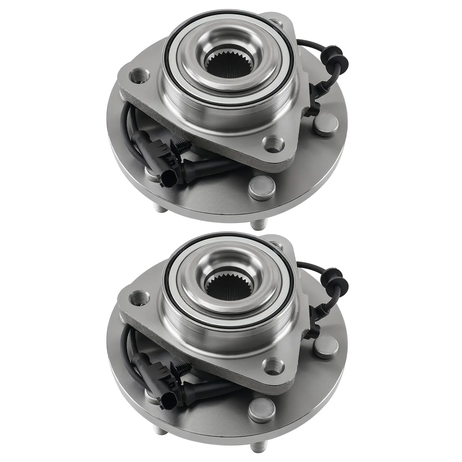 2x Front Wheel Bearing Hub Assembly compatible for Nissan Titan 4WD 515155 SP500705 6Bolt