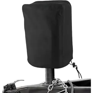 Electric Tongue Jack Cover,  210D Oxford Fabric RV Trailer Jack  Cover, Anti-UV Electric Jack Protective Cover for Camper Travel Trailer,  Accessories (Black)