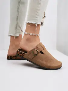 Women's Comfortable Fashion Mules, Minimalist Casual Clogs, Perfect for Casual Wear, Ideal Gift for Her, New Platform Slip-On Shoes, Soft Sole, Spring/autumn