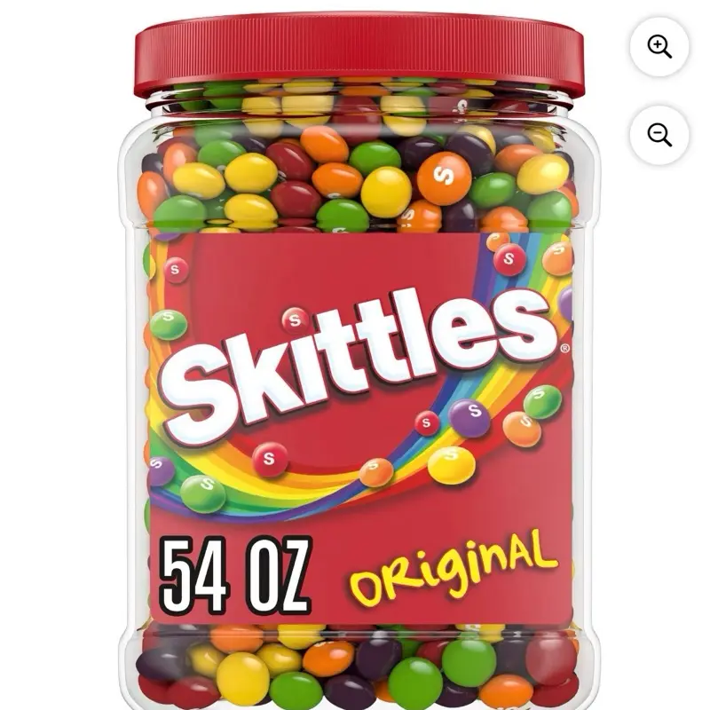 Original Chewy Candy Bulk Jar 54 oz Bite Size Candies Natural & Artificial Flavors Perfect for Snacking