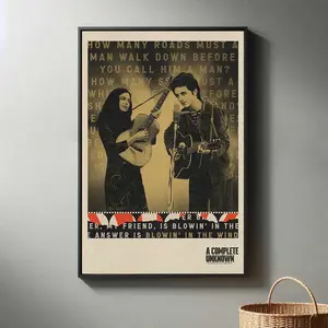 A Complete Unknown Movie Poster | High Quality rint I 2024 Movie Poster | Modern Room Decorative Arts | Popular Film Gift