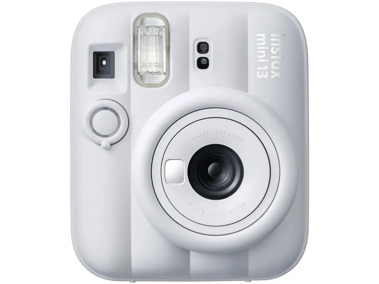 Fujifilm Instax Mini 13, Instant Film Camera w/ Self-timer, Clay White