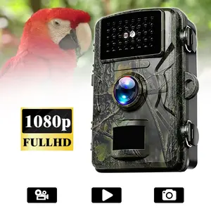 Trail Camera, 2K Mini Game Camera with Night Vision Motion Activated Waterproof, 90°Wide-Angle Wildlife Camera 0.3s Trigger Time, Gifts for Men