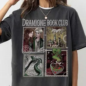 Dramione Manacled Shirt, Malfoy Manor Granger T Shirt, Bookish Fan Fic Shirt, Magic Wizard School, Hp Merch, Snake House Green