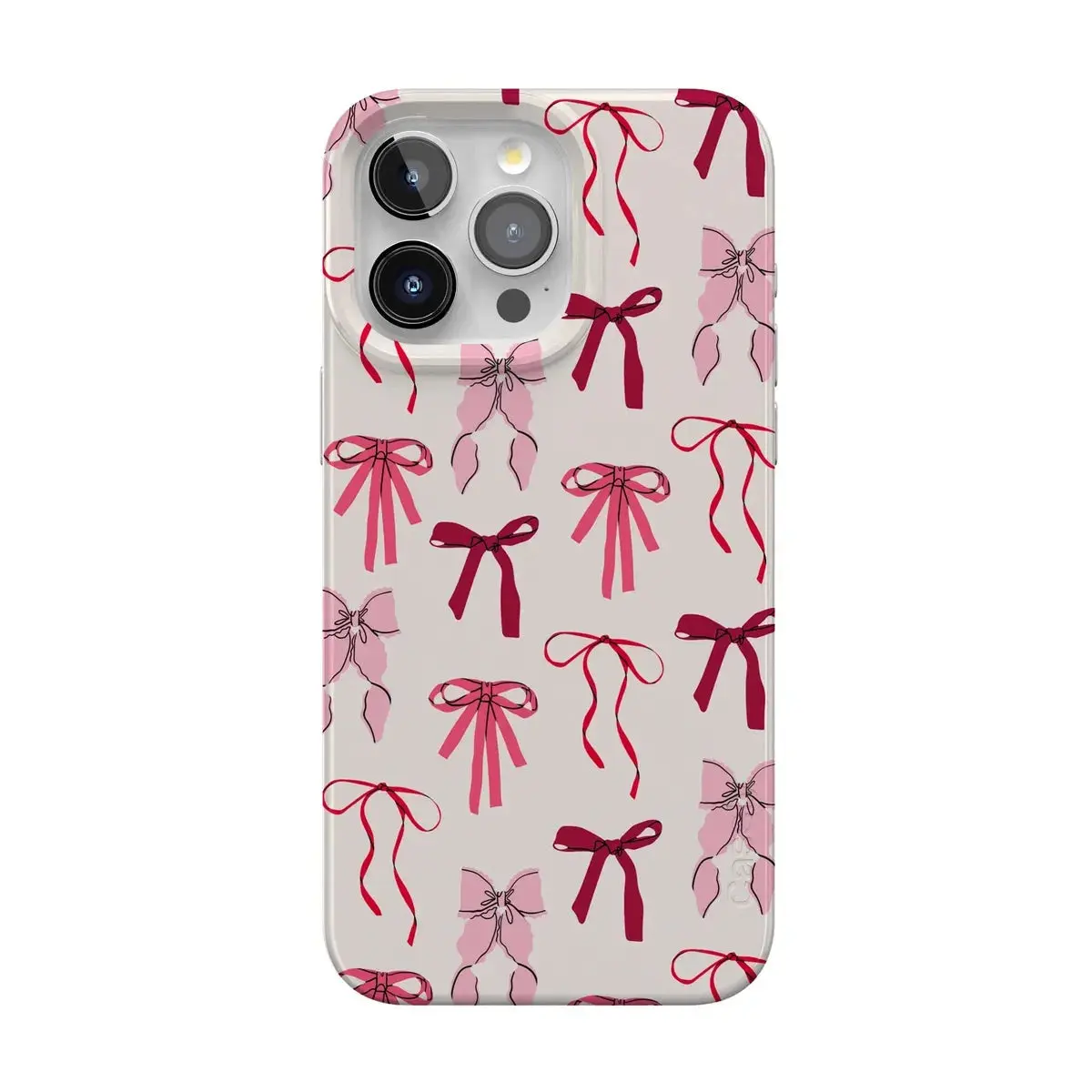 Casely iPhone 14 Pro Max Case | Lover Girlie | Pink Bows | Compatible with MagSafe | Classic Ultra Thin Design