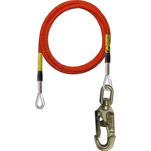 Climb Right 5/8" Wire Core Lanyard w/ Double Locking Swivel Snap
