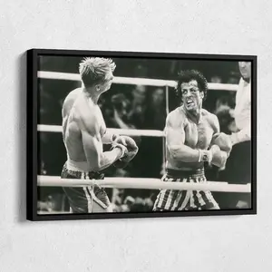 Rocky Balboa vs Ivan Drago Poster Movie Boxing Poster Wall Art Home Decor No Decor Art