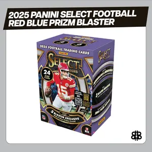 2025 Panini Select Football Blaster Trading Cards Red Blue Prizm LV
