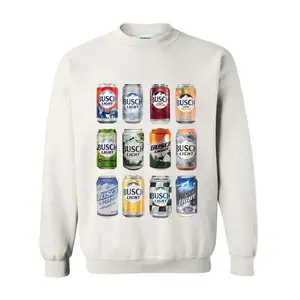 Busch Limited Edition Cans Hooded Sweatshirt, Busch Light Front print T-Shirt