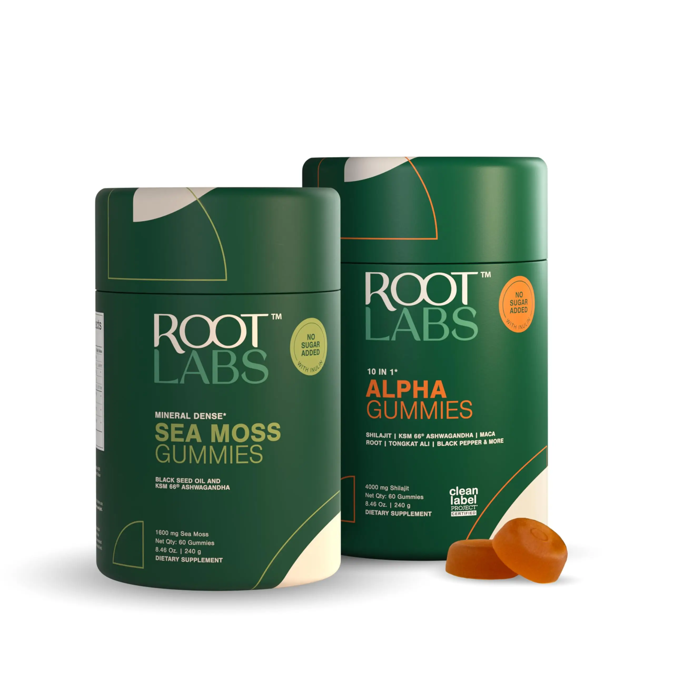 Root Labs 10-1 Alpha & Seamoss Combo | 100% Himalayan Shilajit Gummies | Sea Mos...