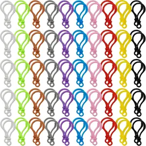 300 pcs plastic lobster buckle, multi-color lobster buckle keychain plastic lanyard clip, suitable for DIY keychain