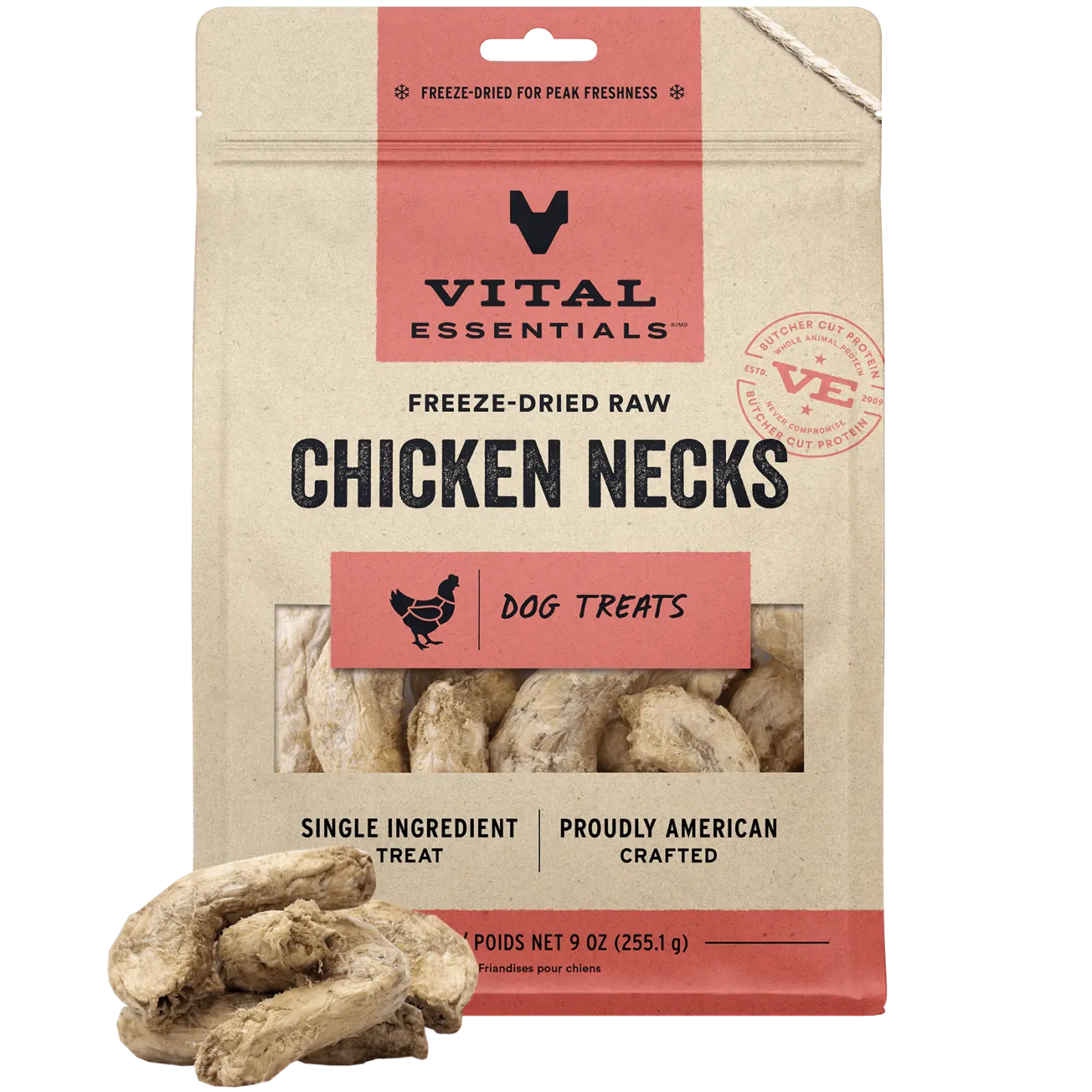 Freeze-Dried Chicken Necks Dog Treats