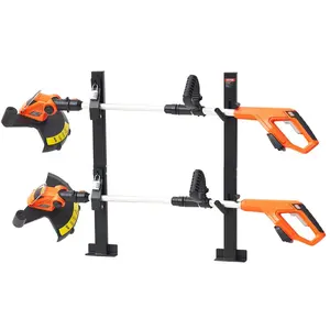 VEVOR Trimmer Rack, 2 Place Weeder Trimmer Rack, Trim Holder Trailer Rack Carrier with Zinc Alloy Password Lock, Mount On Landscape Truck Trailer Enclosed Trimmer Rack Weed Eater Racks, Pair