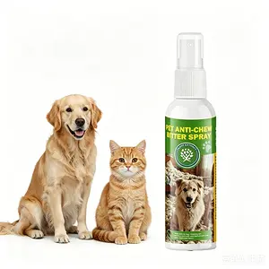 120ml Bitter Apple Spray for Dogs & Cats – Effective No Chew Spray for Furniture, Non-Toxic Dog Repellent & Training Aid for Puppies, Anti-Chew Behavioral Deterrent