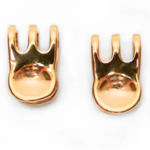 Mini Claw Clip Hoops in 18K Gold Plated Stainless Steel