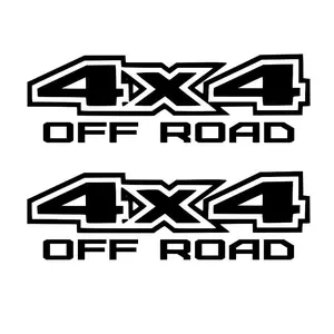 4PCS Car Stickers 4X4 Off Road Decal Sticker window sticker Black 1500 2500 f150 f250