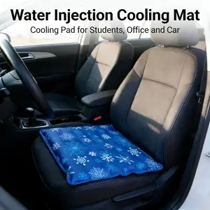 New Self-Filling Cooling Water Seat Cushion Portable Summer Ice Pad for Office Chair Car Seat Student Dorm Home Classroom Breathable Comfort Cool Sitting Mat