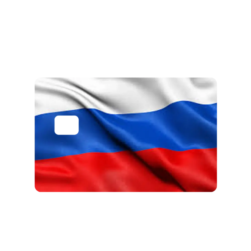 Custom Adhesive Stickers Russia Flag Credit Card Sticker - High Quality ...