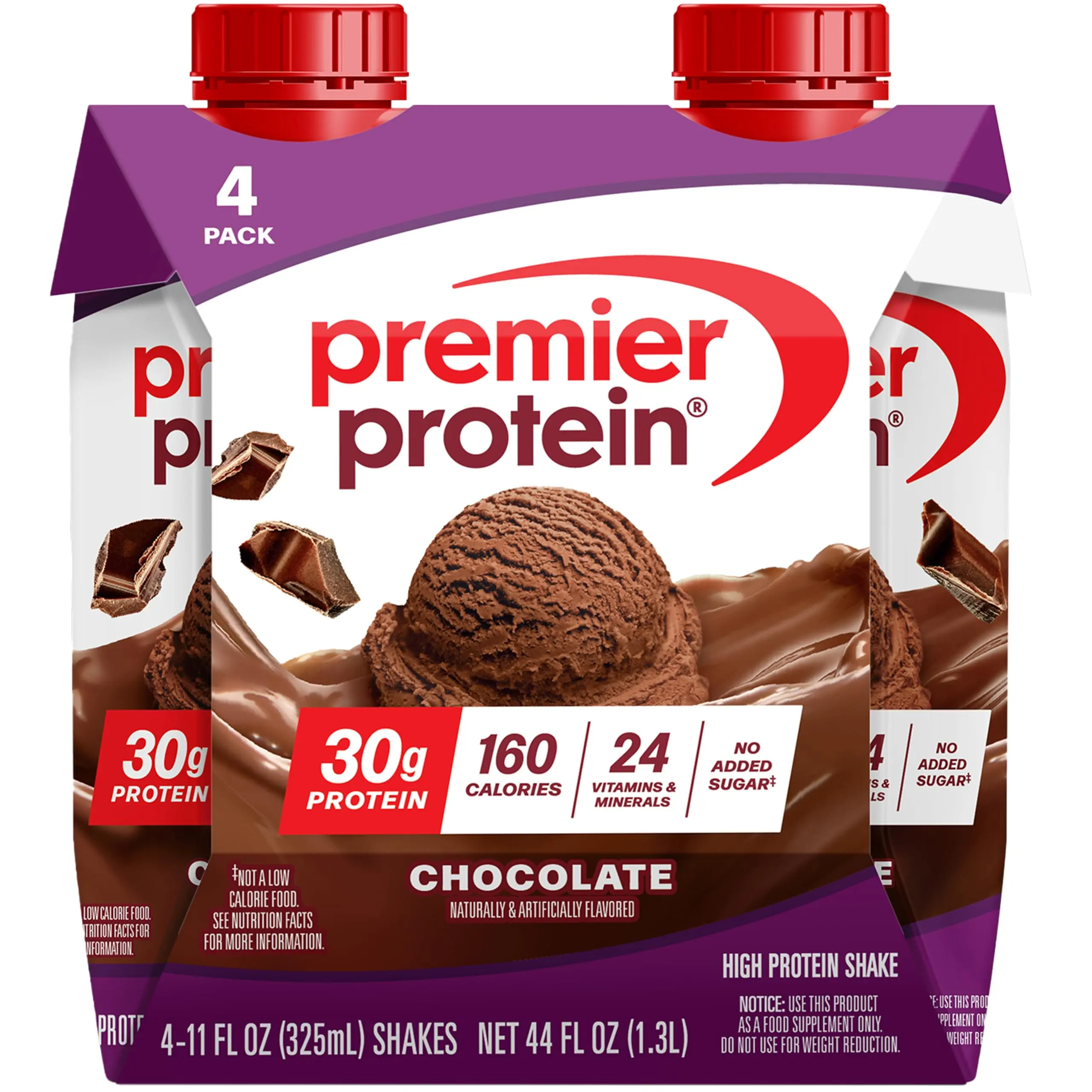 Premier Protein fairlife 30g High-Protein Milk-Based Ultra-Filtered Chocolate Beverage Bottle, 4-Pack (11 oz Each) - 160 Calories, 24 Vitamins & Minerals, Sugar Free, Gluten-Free, Supports Fitness for Adults