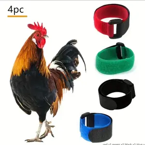 4pcs New Pet Chicken Collars, Rooster Neck Strap, Small Pet Supplies