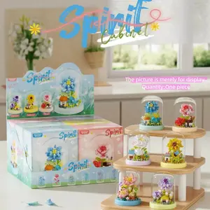New Building Block Flower Tree House, Micro Particle Flower House Landscape Dust Cover, Romantic Surprise Gift