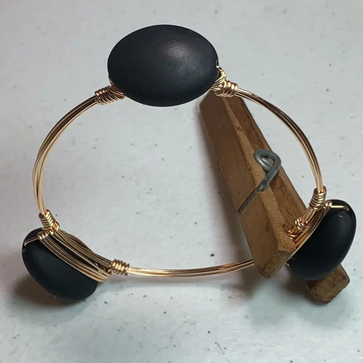 Matte Black Bangle for Women, Fashion Accessory