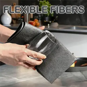 10 Counts Thickened Magic Cleaning Cloth, Microfiber Streak Free Cloth, Reuseable Magic Fiber Towels Rags, Cleaning cloths with multipurpose use, miracle cloths for glass, kitchen and vehicle windows.