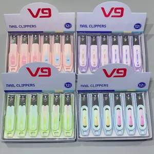 2pcs Colorful Nail Clippers Set, Carbon Steel Material with Multicolor Shell, Simple Elegance Design, Suitable for All Users