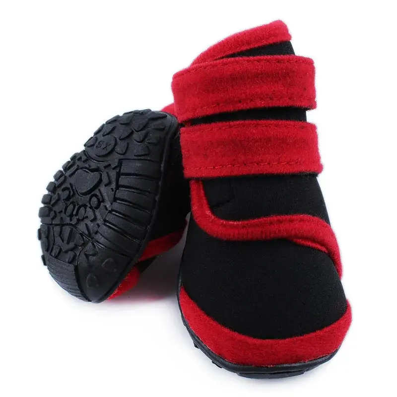 Heavy Duty Dog Boots for Large Breeds - Polyester Fabric, Adjustable Straps, Non-Slip, All-Weather Protection, Comfortable Fit, Durable & Rugged, Enhanced Mobility, Injury Prevention Pet Footwear for Pitbulls, Paw Protectors, Non-Slip Sole, Prevents Slips