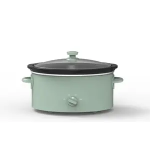 Mainstays 6 Quart Manual Slow Cooker, Green Sage