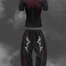 Men's Sporty Fitness Set, Wings Print Y2K Style, Quick-Dry Short Sleeve Tight Tee & Drawstring Elastic Waist Pants, for Gym, Running & Hiking, Sports Clothing Set