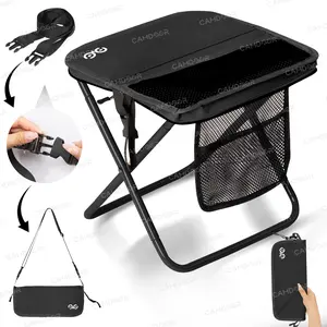 【Jumpstart Sale】Gift for  Boyfriend Camdoor Portable outdoor folding chair with pocket, Excellent Gift for Christmas and New Year, Camping Chairs, Upgraded Foldable Stool, 1.5 lbs ultra light, Max Load Capacity 500lbs, For Queuing, Fishing,