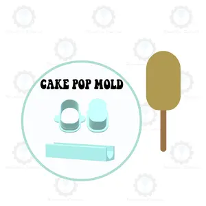 Cakesicle Mold | Large 3in x 1.75in Deluxe Cutter, Popper and Tray Options