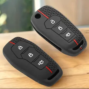 Silicone Car Key Case For Ford F-150 F-250 F-350 Explorer Ranger KA Fiesta Mondeo Cover Keyless Remote Fob Shell Skin Holder