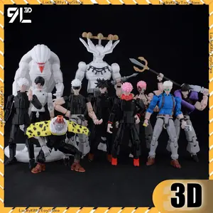 9L3D Printed Lucky Dummy 13 Jujutsu Kaisen Gojo Satoru Toji Yuji Sukuna Anime Action Figures Mannequin Yuuta Rika Model T13 Toys