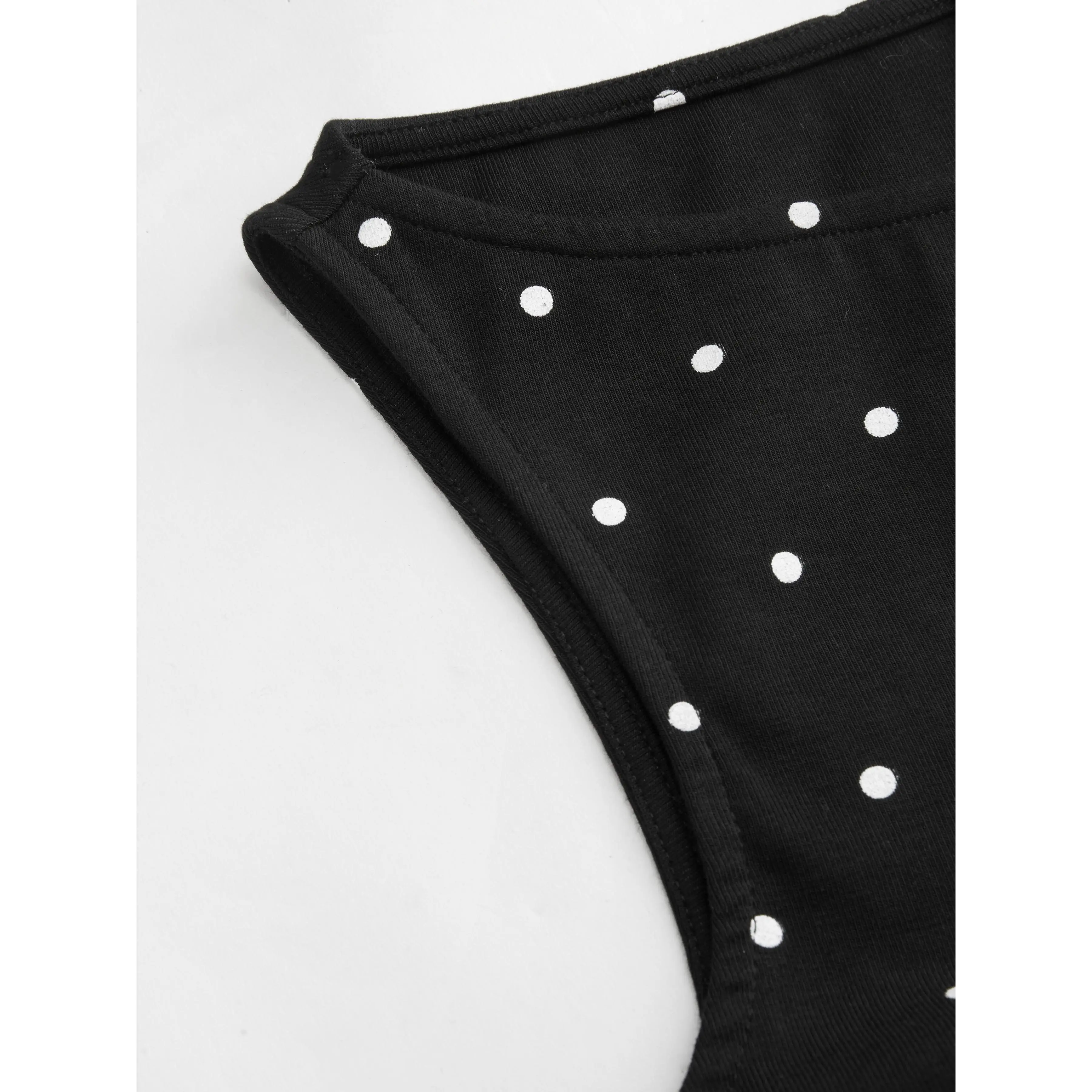 Cider Cotton-blend Boat Neck Knotted Polka Dot Ruched Tank Top Cider Cotton-blend Boat Neck Knotted Polka Dot Ruched Tank Top