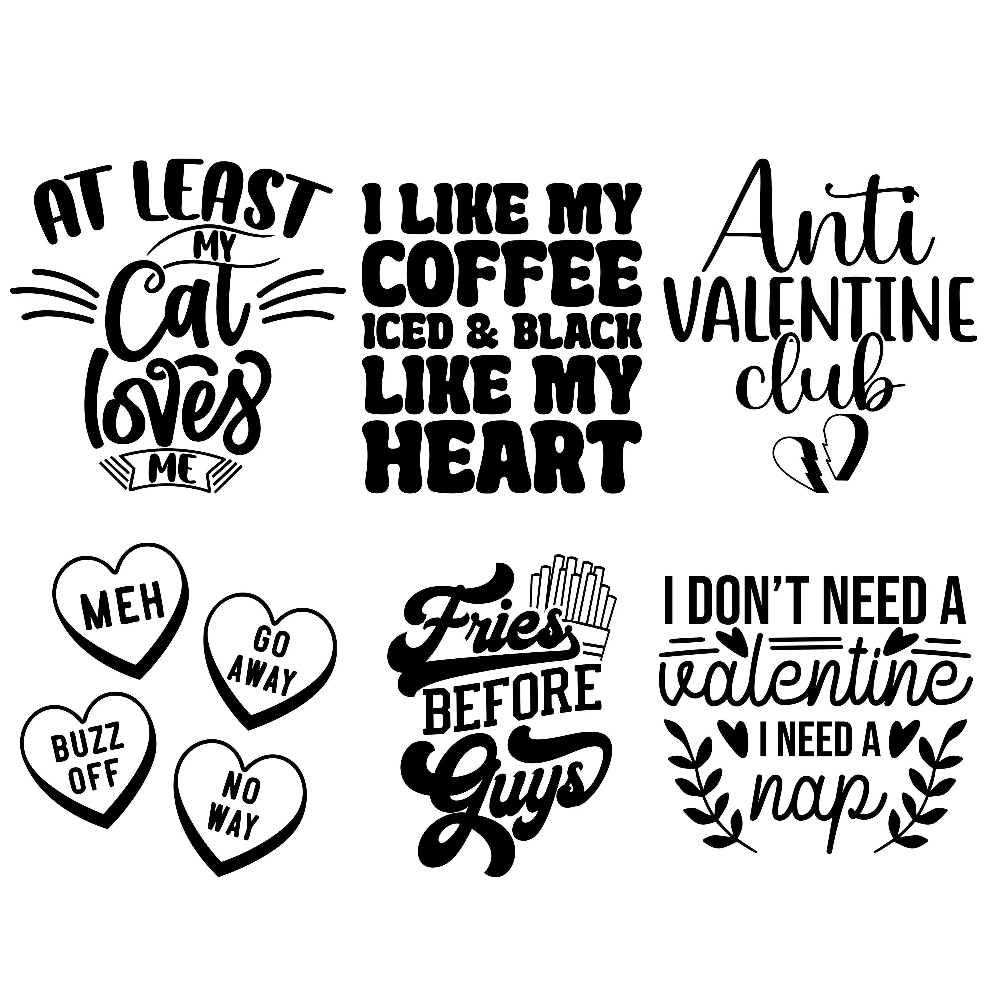 Anti-Valentine's Day Laser Engraved Sleeves
