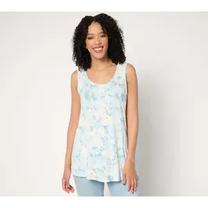 LOGO Layers by Lori Goldstein Printed Tie Dye Knit Tank